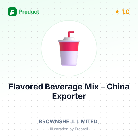 Flavored Beverage Mix – summary card, no photo uploaded yet