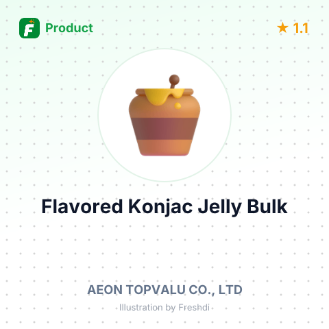 Flavored Konjac Jelly 150g – summary card, no photo uploaded yet