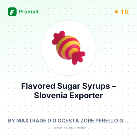Flavored Sugar Syrups – summary card, no photo uploaded yet