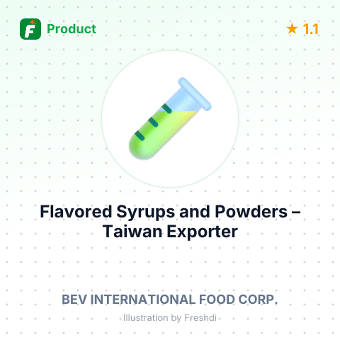 Flavored Syrups and Powders – summary card, no photo uploaded yet