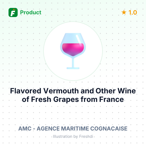 Flavored Vermouth and Other Wine of Fresh Grapes – summary card, no photo uploaded yet