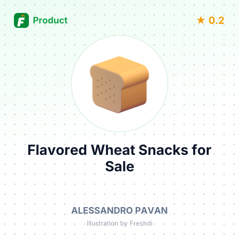 Flavored Wheat Snacks and Noodles – summary card, no photo uploaded yet