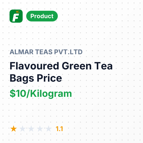Flavoured Green Tea Bags – summary card, no photo uploaded yet