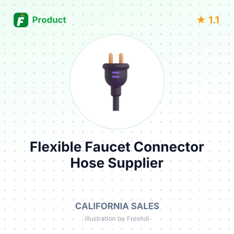 Flexible Faucet Connector Hose – summary card, no photo uploaded yet