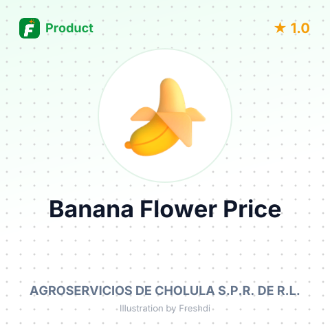 Flor de Plátano (Banana Flower) – summary card, no photo uploaded yet