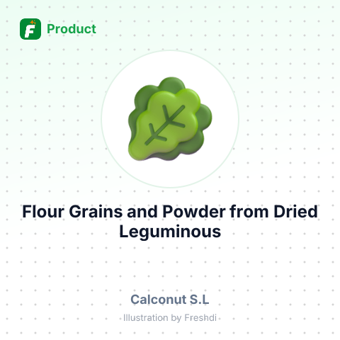 Flour, Grains, and Powder from Dried Leguminous Vegetables – summary card, no photo uploaded yet