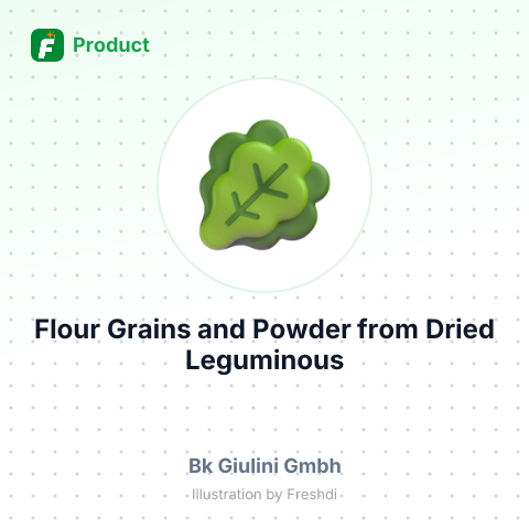 Flour, Grains, and Powder from Dried Leguminous Vegetables – summary card, no photo uploaded yet