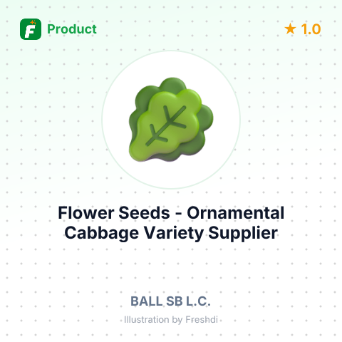 Flower Seeds - Ornamental Cabbage Variety – summary card, no photo uploaded yet