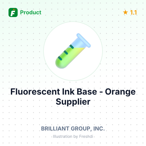 Fluorescent Ink Base - Orange – summary card, no photo uploaded yet