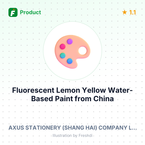 Fluorescent Lemon Yellow Water-Based Paint – summary card, no photo uploaded yet