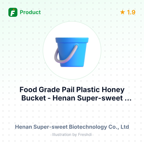 Food Grade Pail Plastic Honey Bucket – summary card, no photo uploaded yet