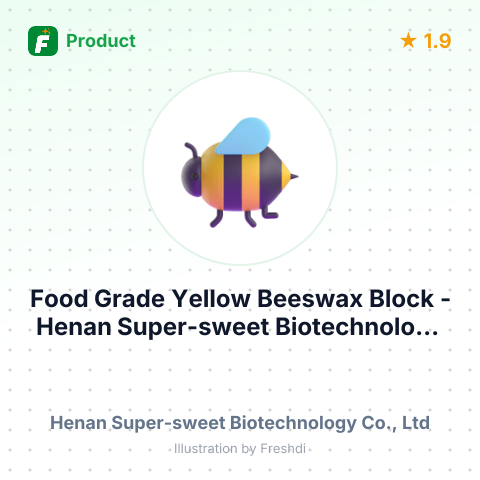 Food Grade Yellow Beeswax Block – summary card, no photo uploaded yet