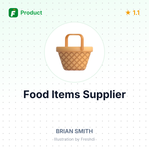 Food Items – summary card, no photo uploaded yet