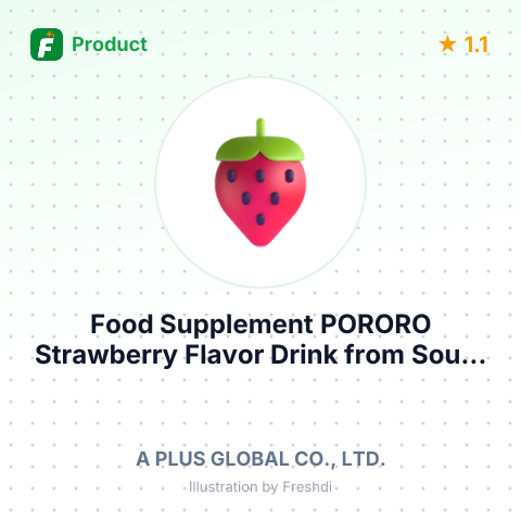 Food Supplement PORORO Strawberry Flavor Drink – summary card, no photo uploaded yet