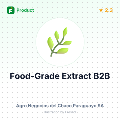 Food-Grade Extract for Beverage Industry – summary card, no photo uploaded yet