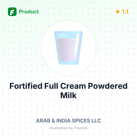 Fortified Full Cream Powdered Milk – summary card, no photo uploaded yet