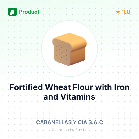 Fortified Wheat Flour with Iron and Vitamins – summary card, no photo uploaded yet