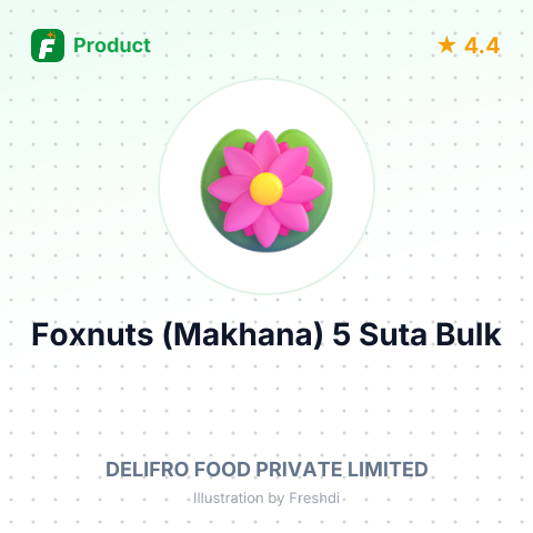 Foxnuts (Makhana) 5 Suta – summary card, no photo uploaded yet