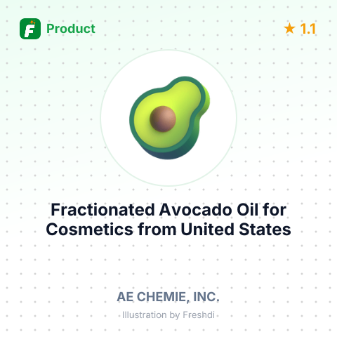 Fractionated Avocado Oil for Cosmetics – summary card, no photo uploaded yet