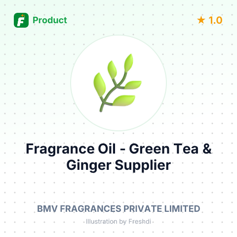 Fragrance Oil - Green Tea & Ginger – summary card, no photo uploaded yet