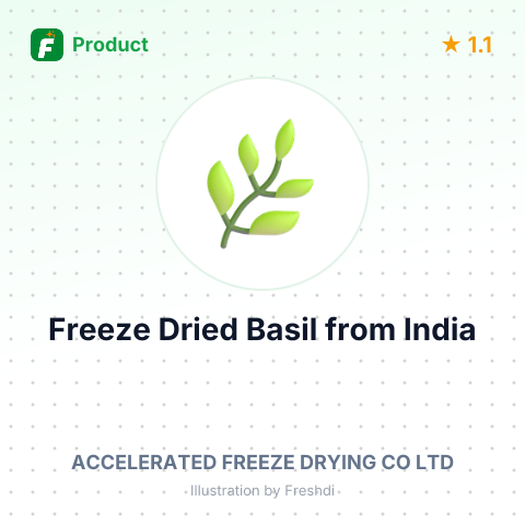 Freeze Dried Basil – summary card, no photo uploaded yet