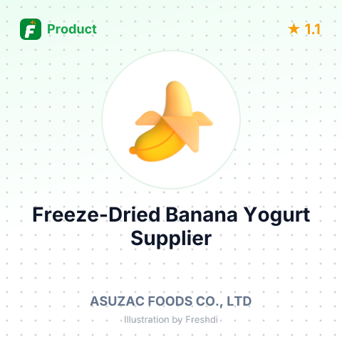 Freeze-Dried Banana Yogurt – summary card, no photo uploaded yet