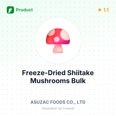 Freeze-Dried Shiitake Mushrooms with Spices – summary card, no photo uploaded yet