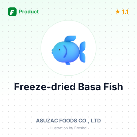 Freeze-dried Basa Fish – summary card, no photo uploaded yet