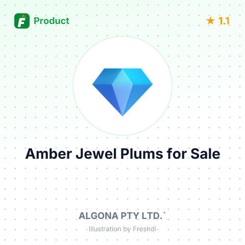 Fresh Amber Jewel Plums – summary card, no photo uploaded yet