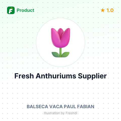 Fresh Anthuriums – summary card, no photo uploaded yet