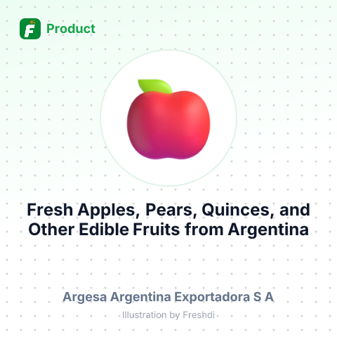 Fresh Apples, Pears, Quinces, and Other Edible Fruits – summary card, no photo uploaded yet
