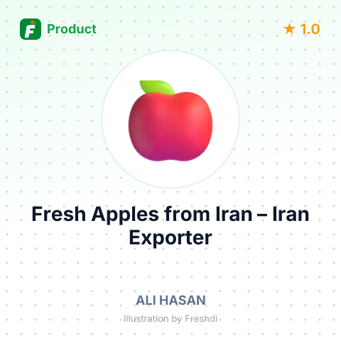 Fresh Apples from Iran – summary card, no photo uploaded yet