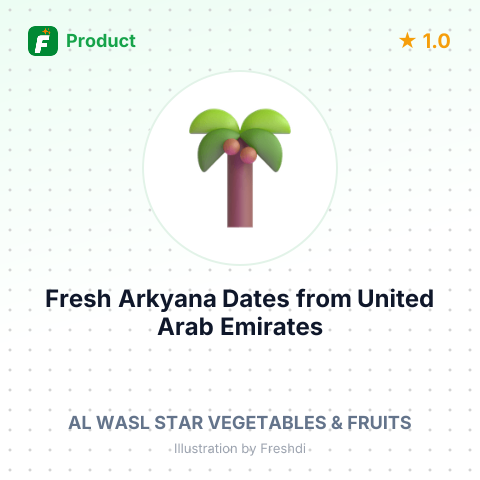 Fresh Arkyana Dates – summary card, no photo uploaded yet