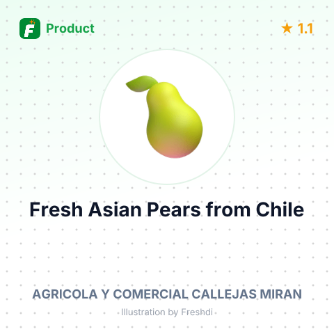 Fresh Asian Pears – product summary card, no photo uploaded yet
