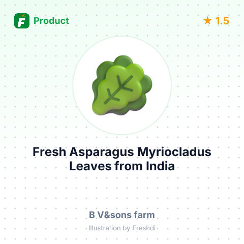 Fresh Asparagus Myriocladus Leaves – summary card, no photo uploaded yet