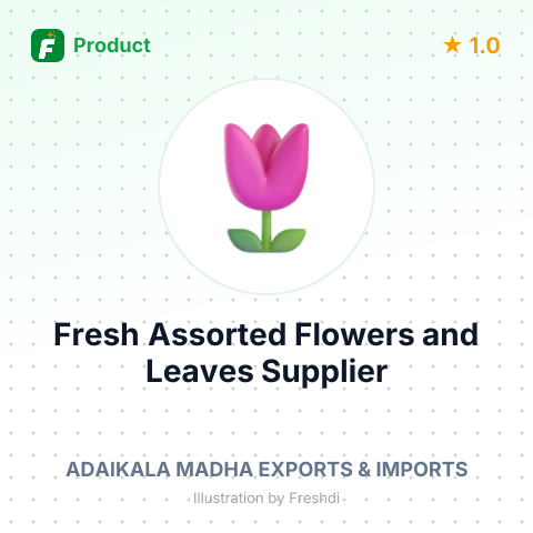 Fresh Assorted Flowers and Leaves – summary card, no photo uploaded yet