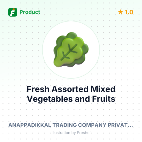 Fresh Assorted Mixed Vegetables and Fruits – summary card, no photo uploaded yet