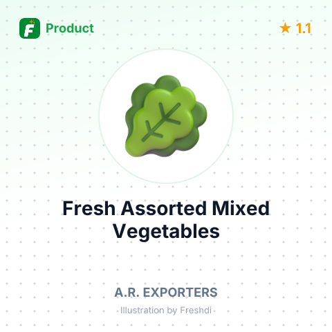 Fresh Assorted Mixed Vegetables – summary card, no photo uploaded yet