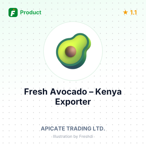 Fresh Avocado – product summary card, no photo uploaded yet