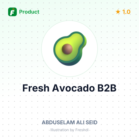 Fresh Avocado – product summary card, no photo uploaded yet