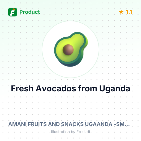 Fresh Avocados – product summary card, no photo uploaded yet