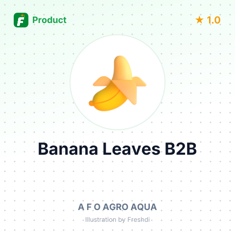Fresh Banana Leaves – summary card, no photo uploaded yet