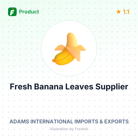 Fresh Banana Leaves – summary card, no photo uploaded yet
