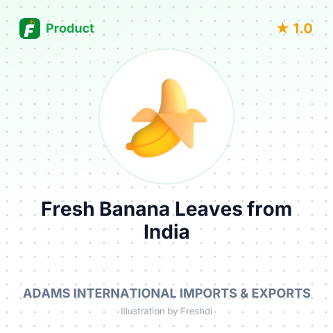 Fresh Banana Leaves – summary card, no photo uploaded yet