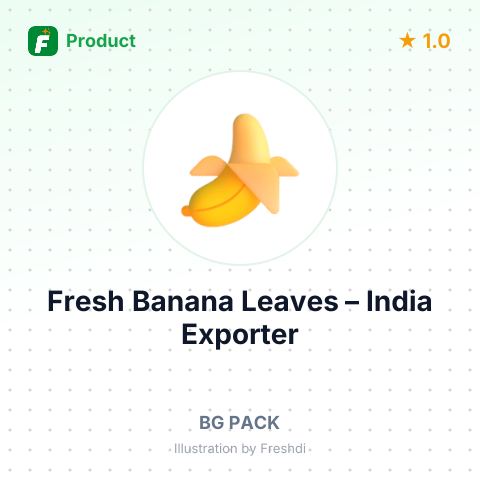 Fresh Banana Leaves – summary card, no photo uploaded yet