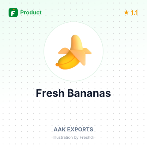 Fresh Bananas – summary card, no photo uploaded yet