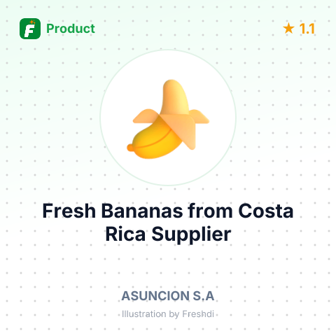 Fresh Bananas from Costa Rica – product summary card, no photo uploaded yet