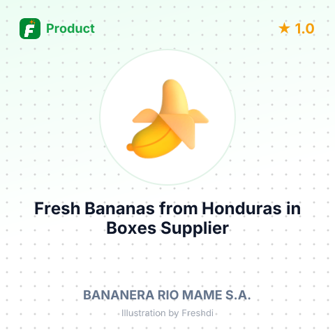 Fresh Bananas from Honduras in Boxes – summary card, no photo uploaded yet