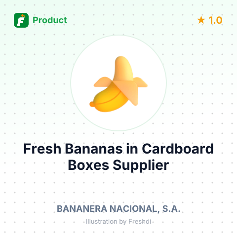 Fresh Bananas in Cardboard Boxes – summary card, no photo uploaded yet