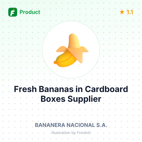 Fresh Bananas in Cardboard Boxes – summary card, no photo uploaded yet